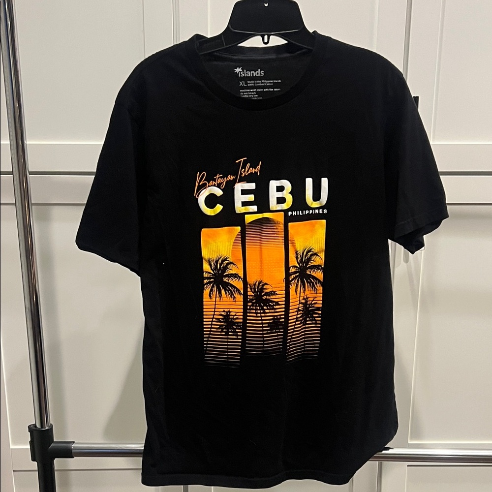 Black Cebu Graphic T-Shirt